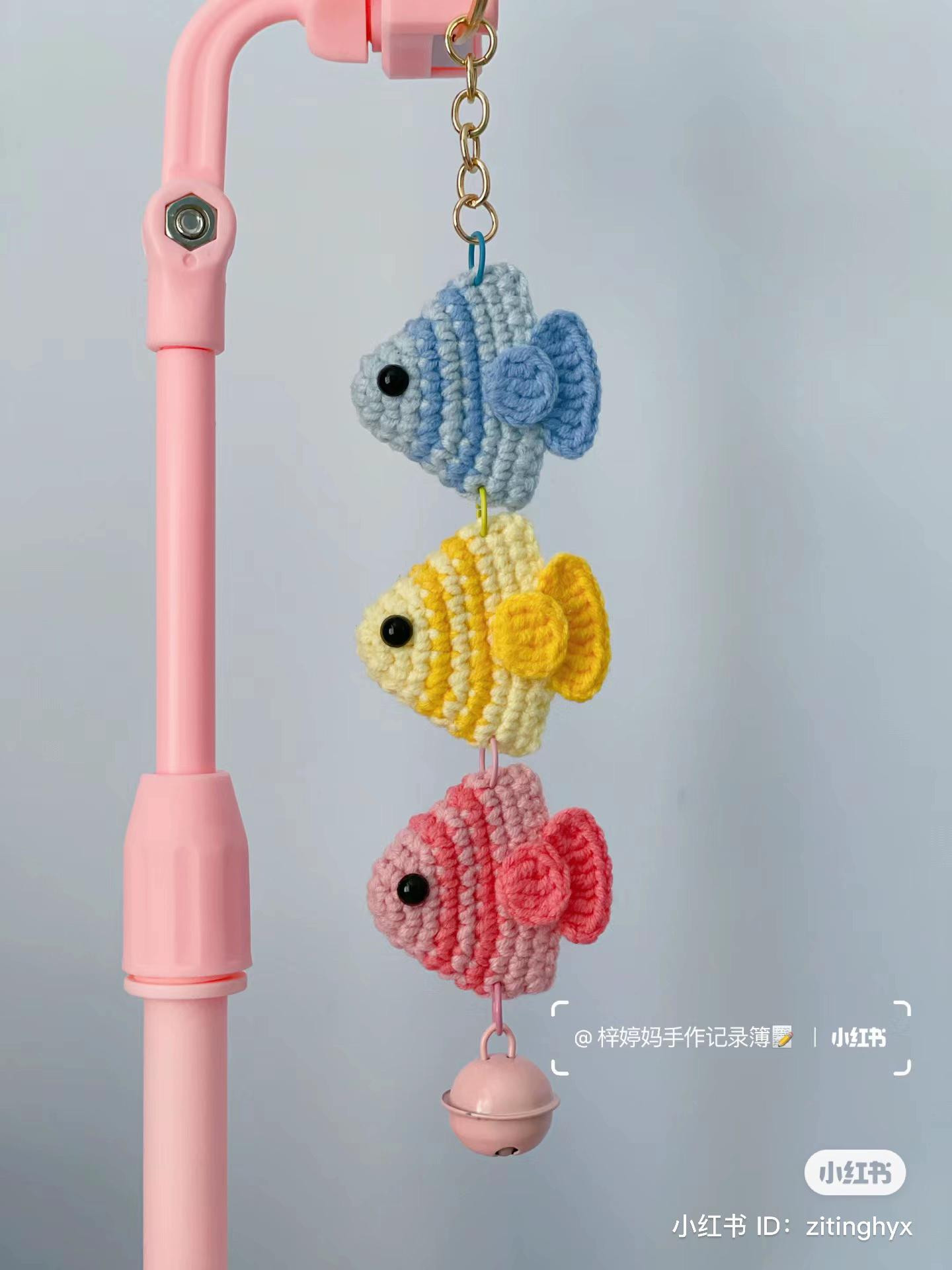 Crochet Fish Wind Chime Tutorial Chart
