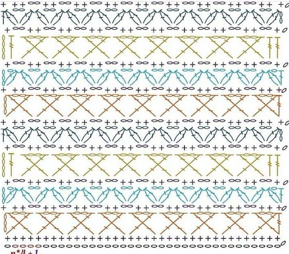 Crochet Flat Charts: Granny Square, Shell Stitch Patterns and Circular Motif Diagrams
