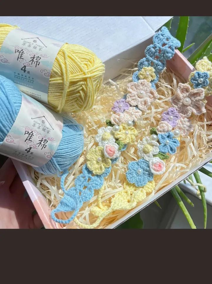 Crochet Floral Headband Pattern with Chart and Instructions