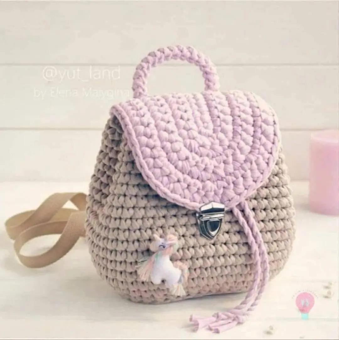 Crochet Flower Bag and Cinnamoroll Pattern Tutorial
