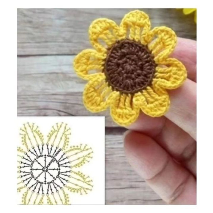 Crochet Flower Charts: Colorful Patterns and Diagrams for DIY Projects
