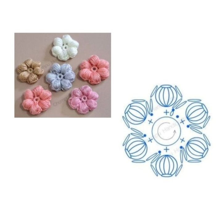 Crochet Flower Charts: Colorful Patterns and Diagrams for DIY Projects