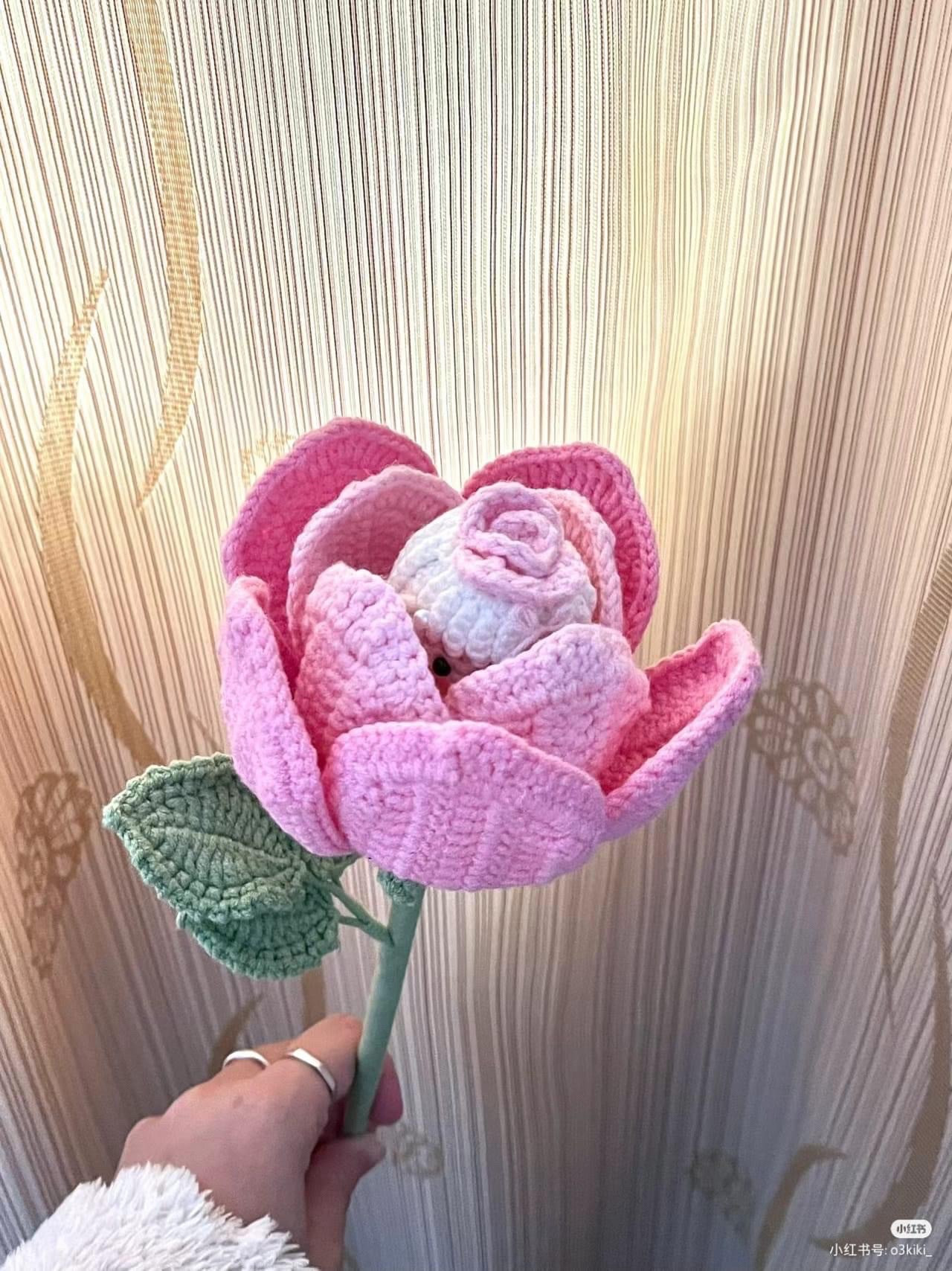 Crochet Flower Girl Doll Pattern Chart with Instructions