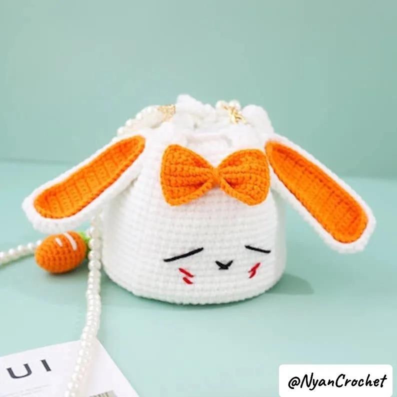 Crochet Flower Granny Square Bag Chart Pattern