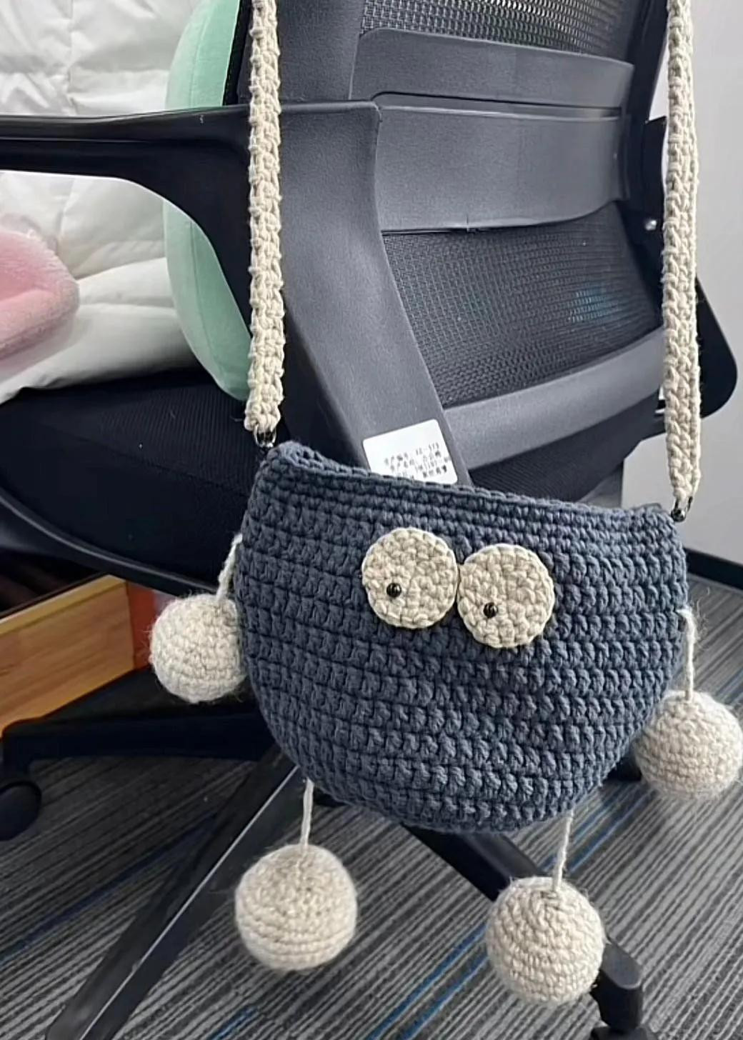 Crochet Flower Granny Square Bag Chart Pattern