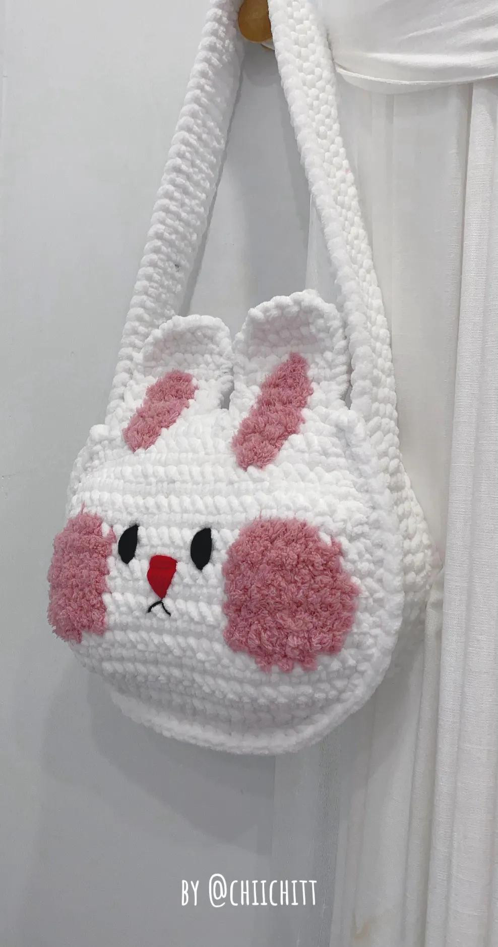 Crochet Flower Granny Square Bag Chart Pattern