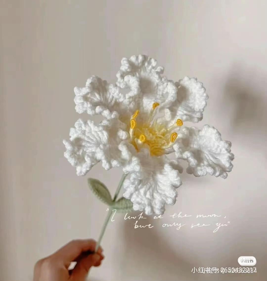 Crochet Flower Pattern Chart: Bluebell and Crape Myrtle