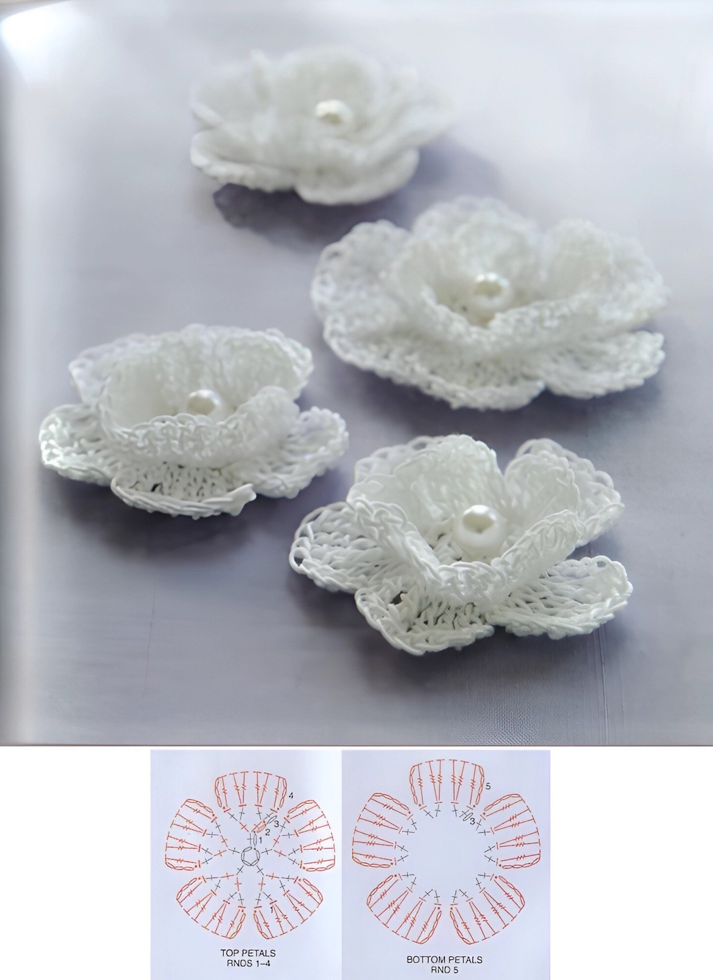 Crochet Flower Patterns and Charts with Free Tutorial