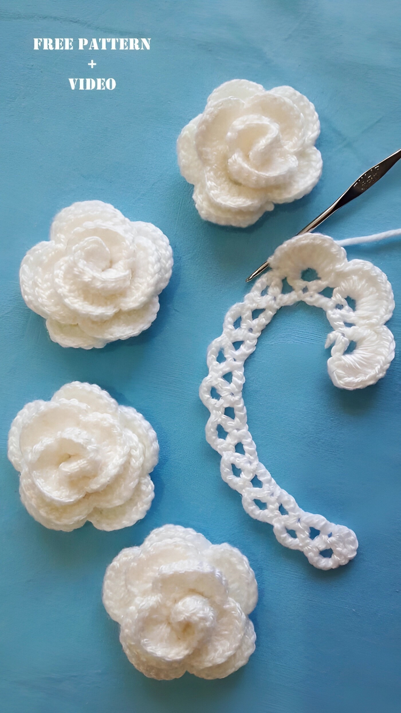 Crochet Flower Patterns and Charts with Free Tutorial