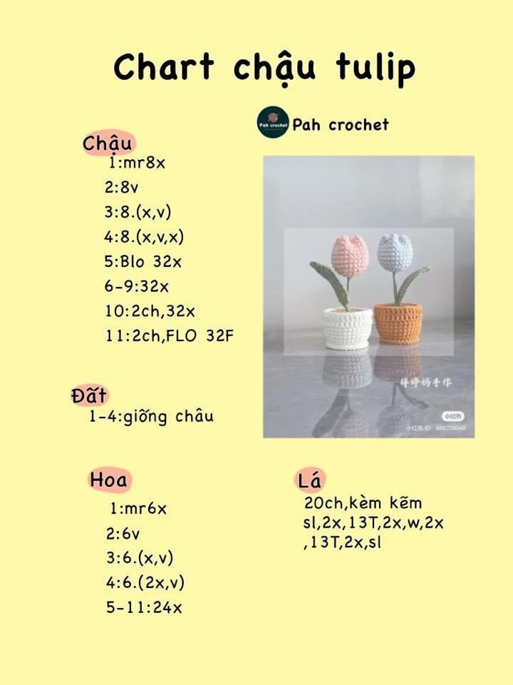 Crochet Flower Patterns: White Gardenia and Orange Lily with Leaves