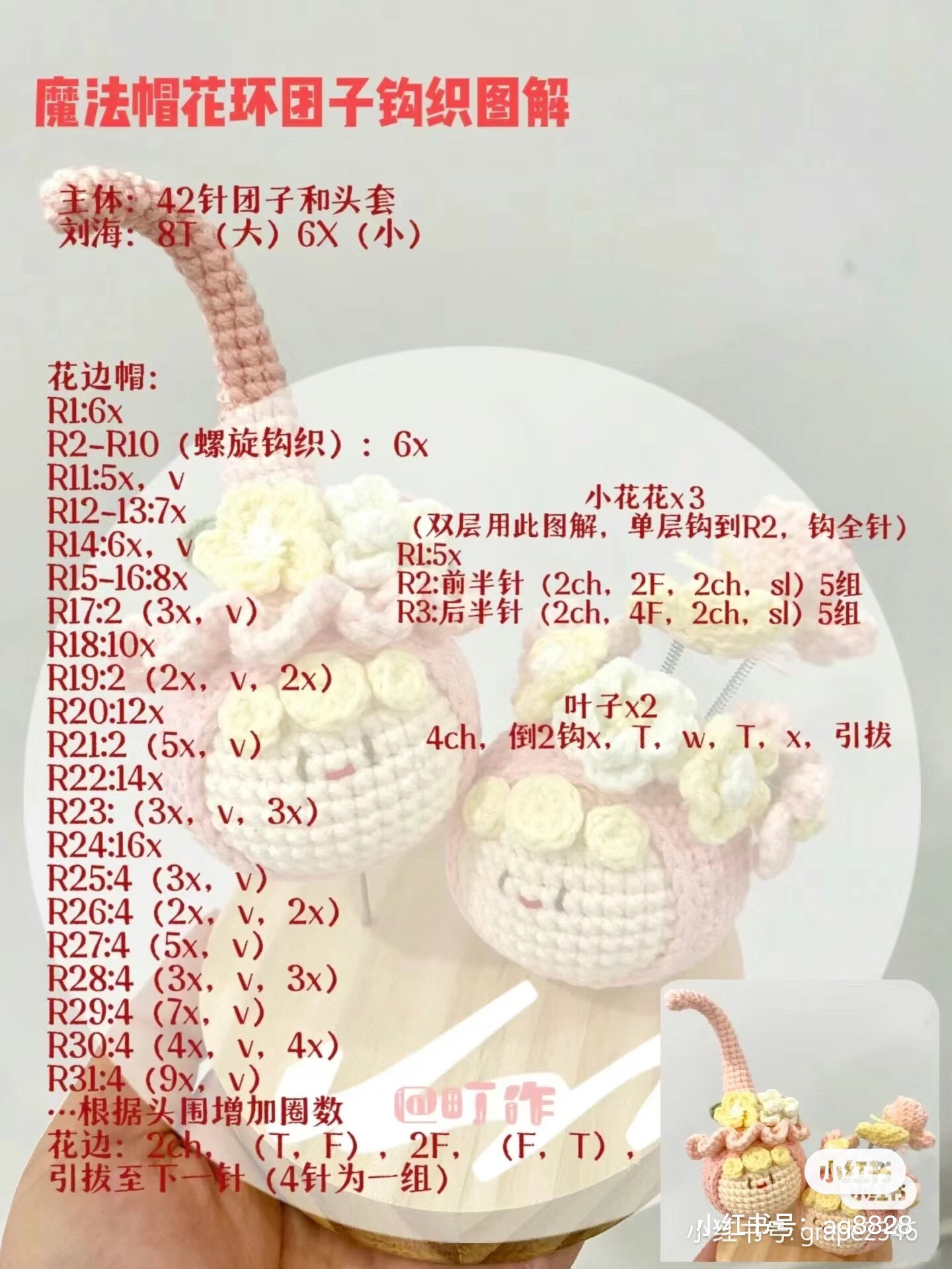 Crochet Flower Pot Dolly Amigurumi Pattern Tutorial