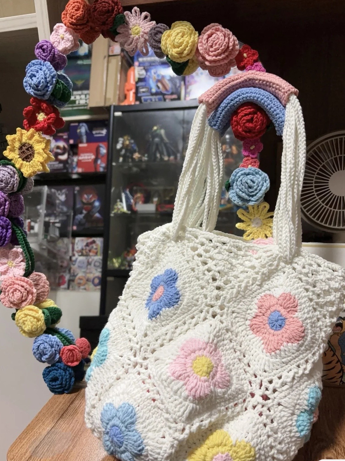 Crochet Flower Tote Bag Pattern and Instructions