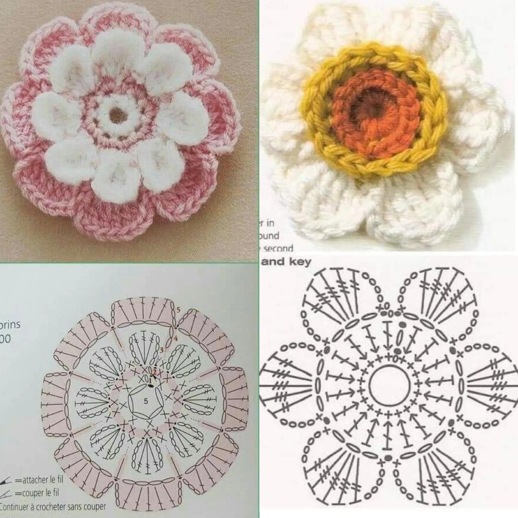 Crochet Flowers Patterns: Sunflower, Clover & More