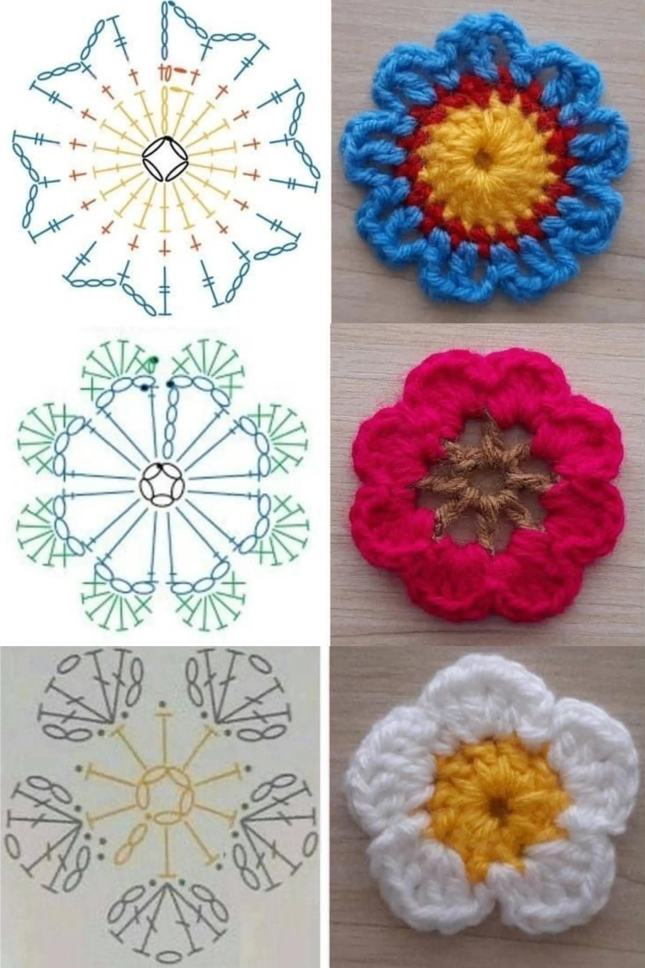 Crochet Flowers Patterns: Sunflower, Clover & More