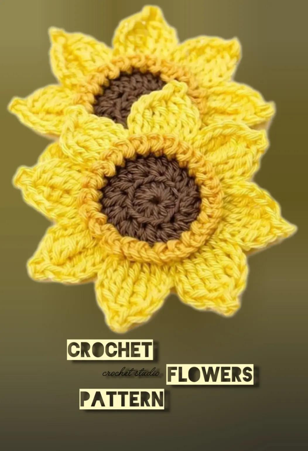 Crochet Flowers Patterns: Sunflower, Clover & More