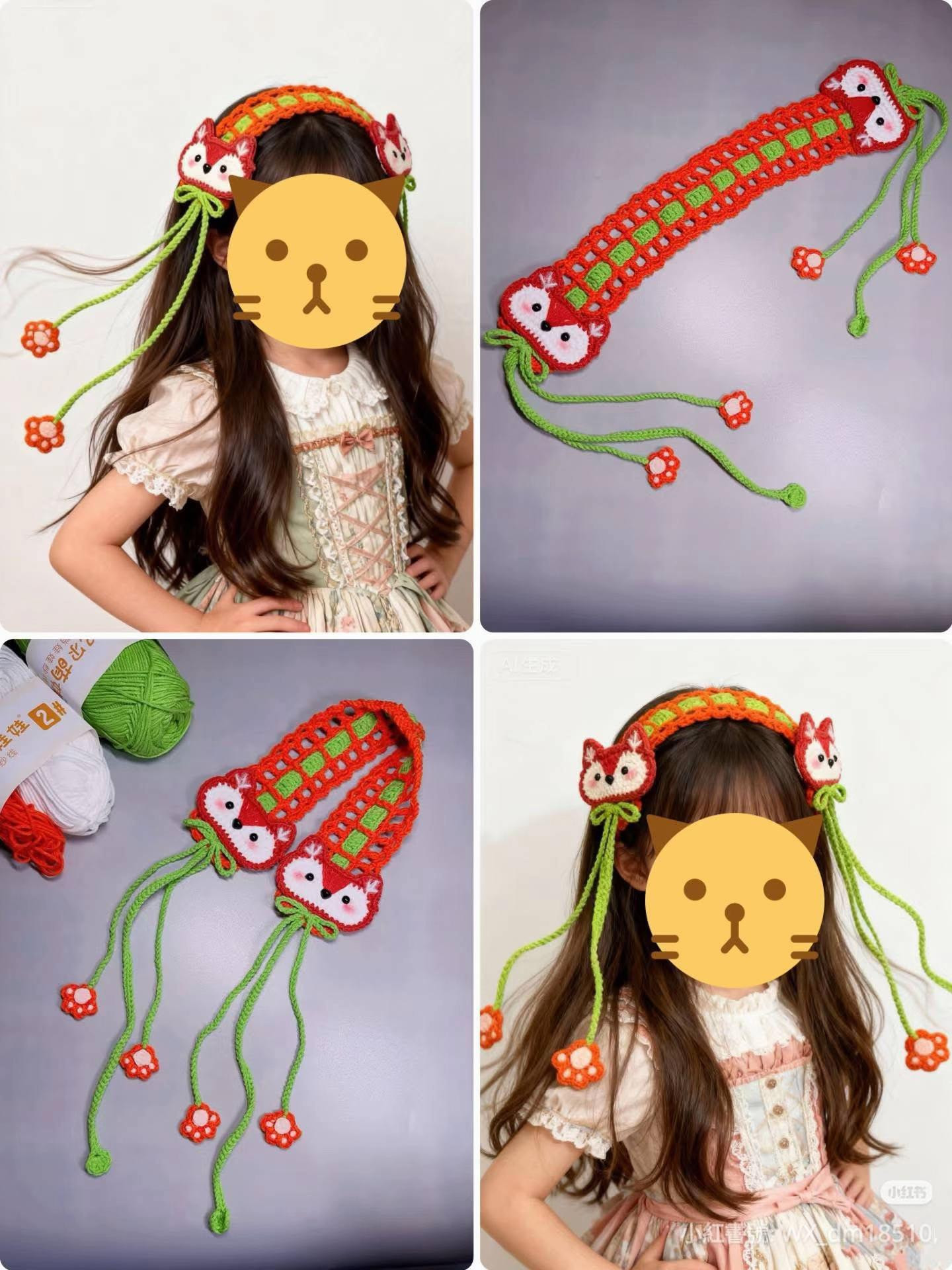 Crochet Fox Headband Pattern Tutorial