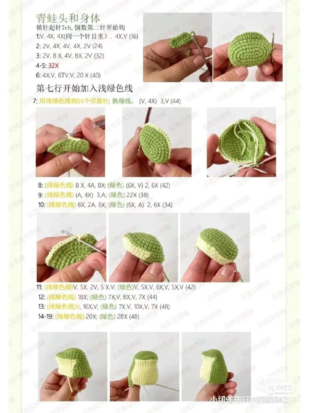 Crochet Frog Amigurumi Pattern Tutorial