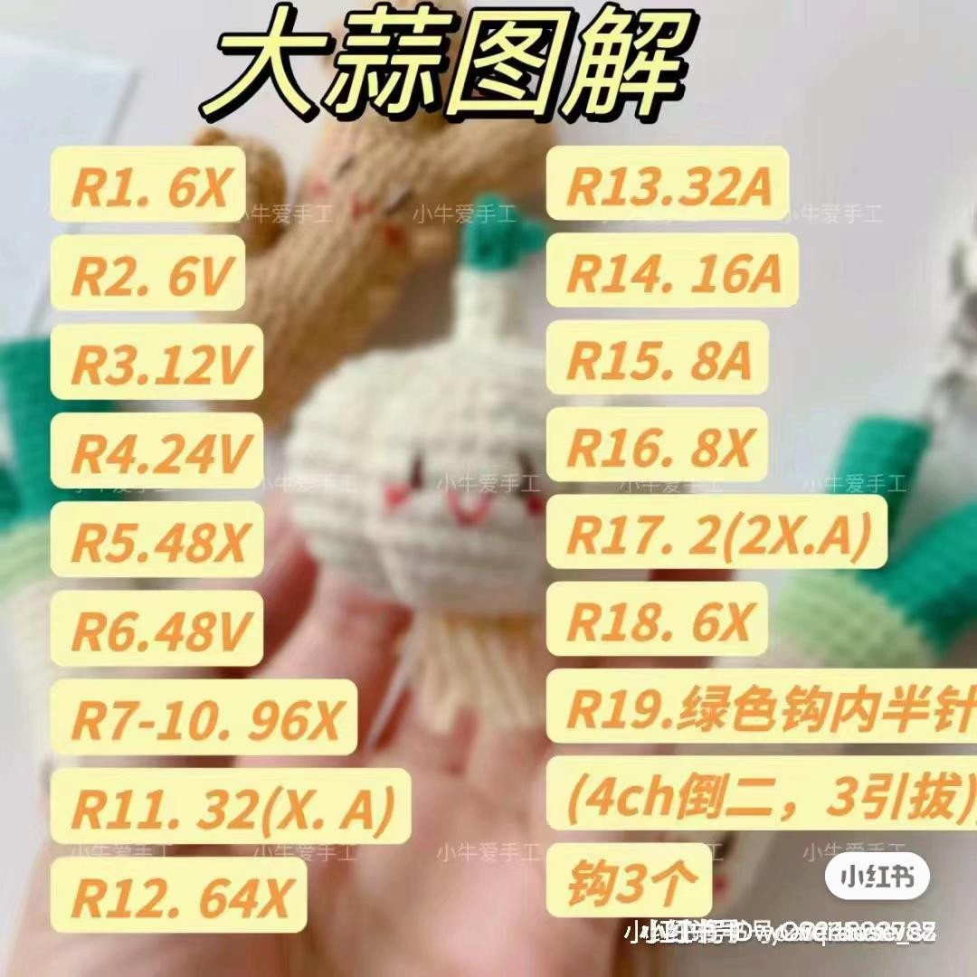 Crochet Garlic and Chili Pepper Amigurumi Keychain Tutorial