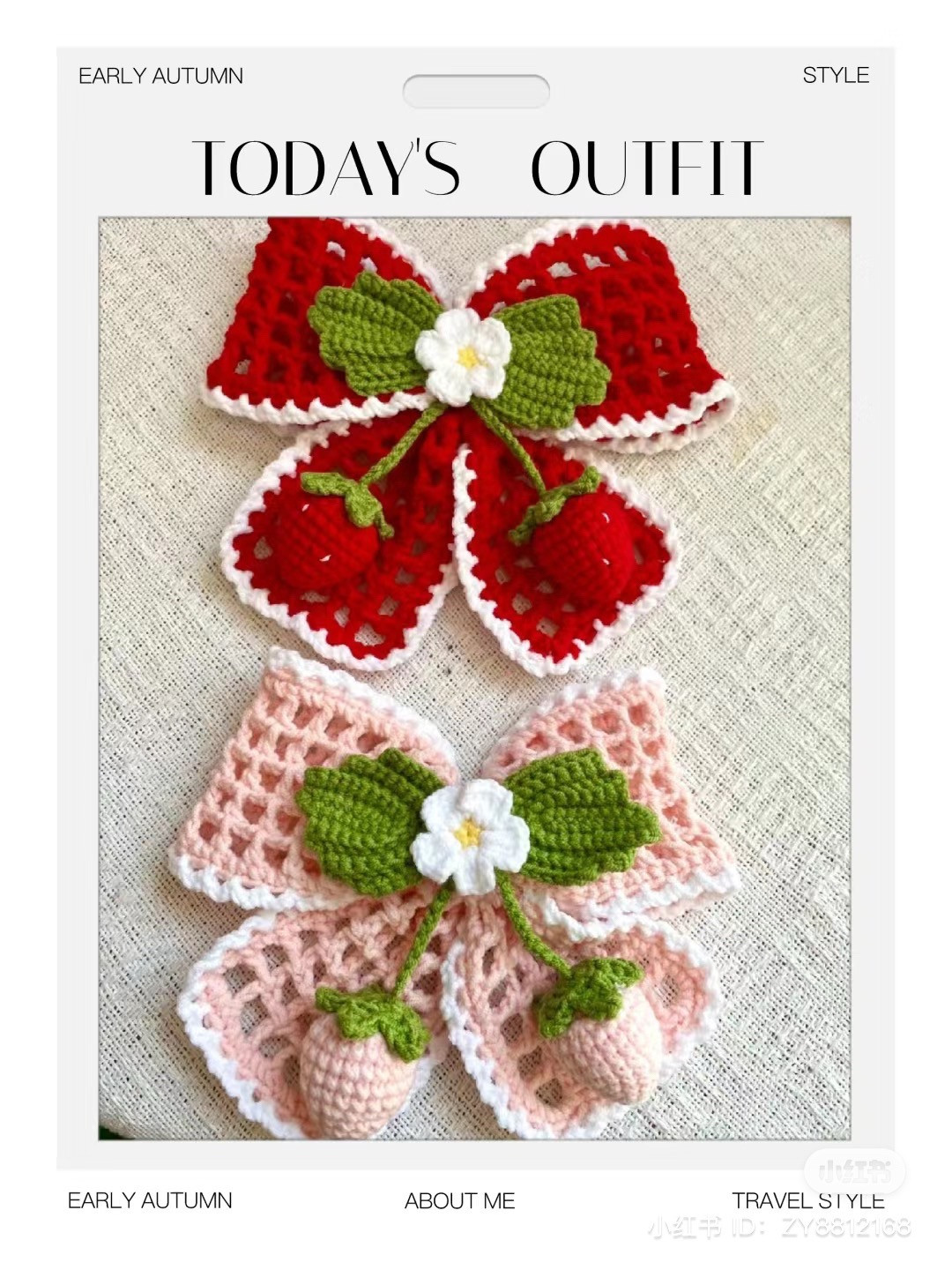 Crochet Giant Bow Hair Clip Pattern with Pearl Edging Tutorial