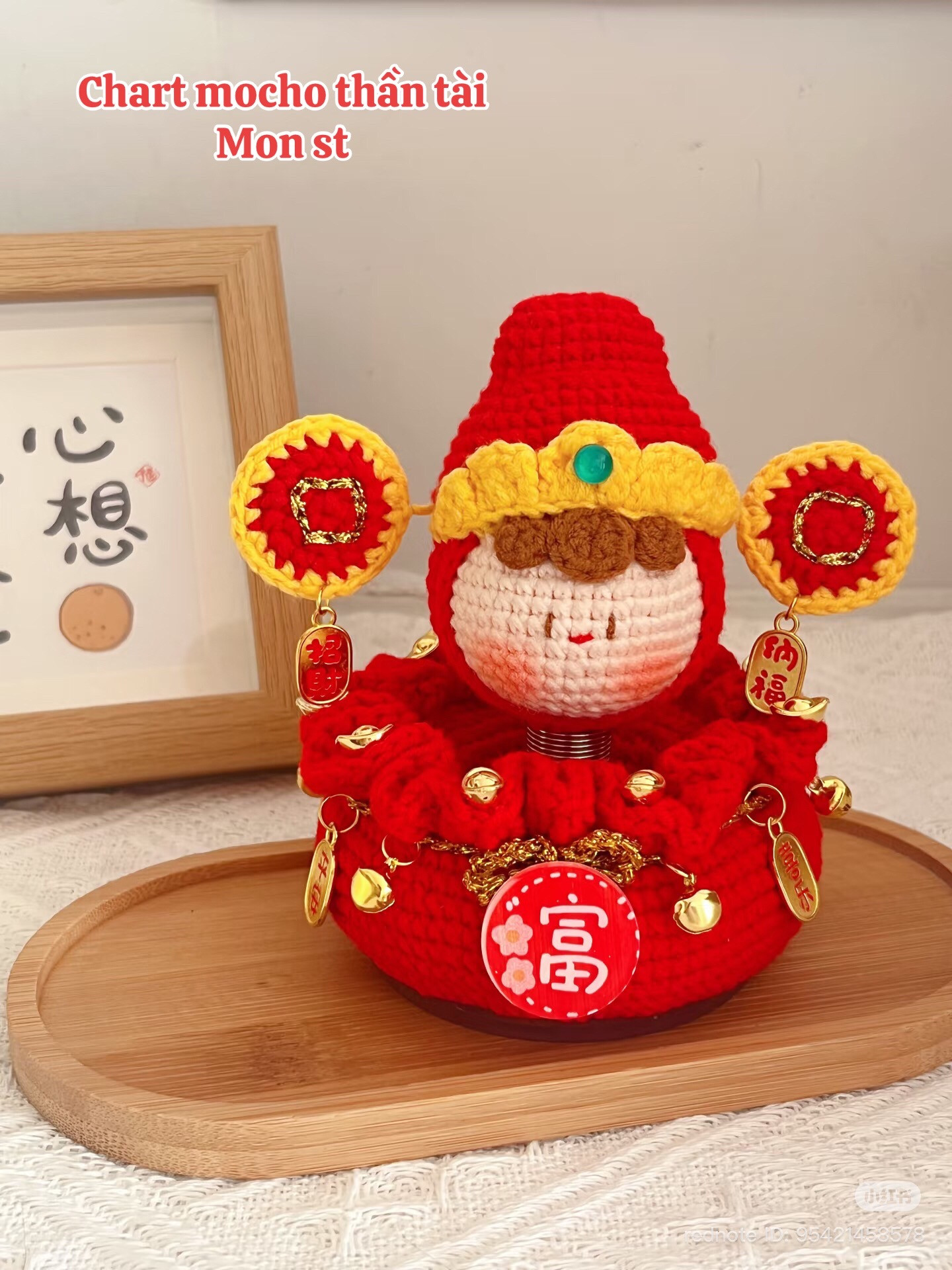 Crochet God of Wealth Amigurumi Pattern Chart