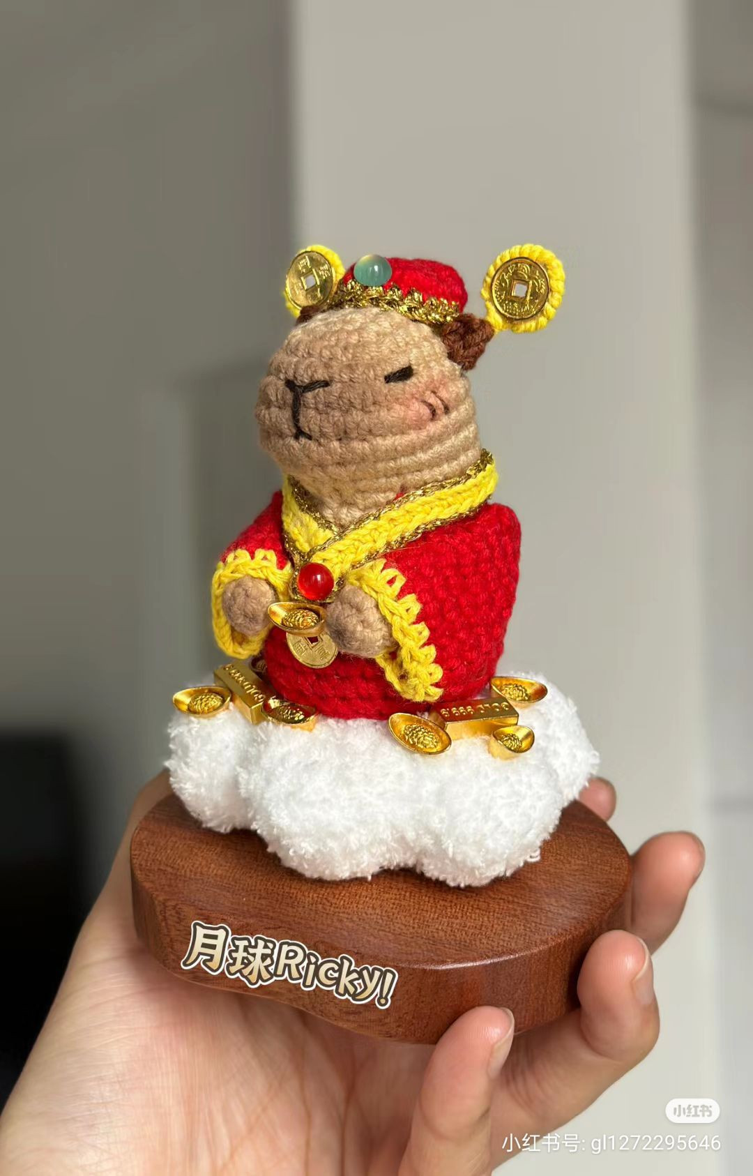 Crochet God of Wealth Rabbit Pattern Chart