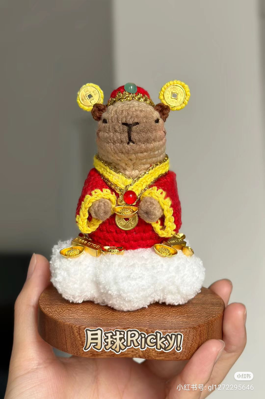 Crochet God of Wealth Rabbit Pattern Chart