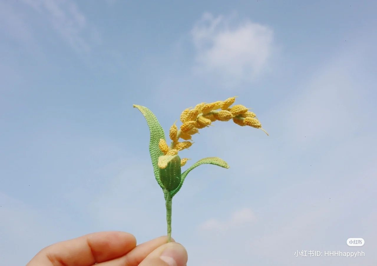 Crochet Golden Rice Plant Pattern Chart
