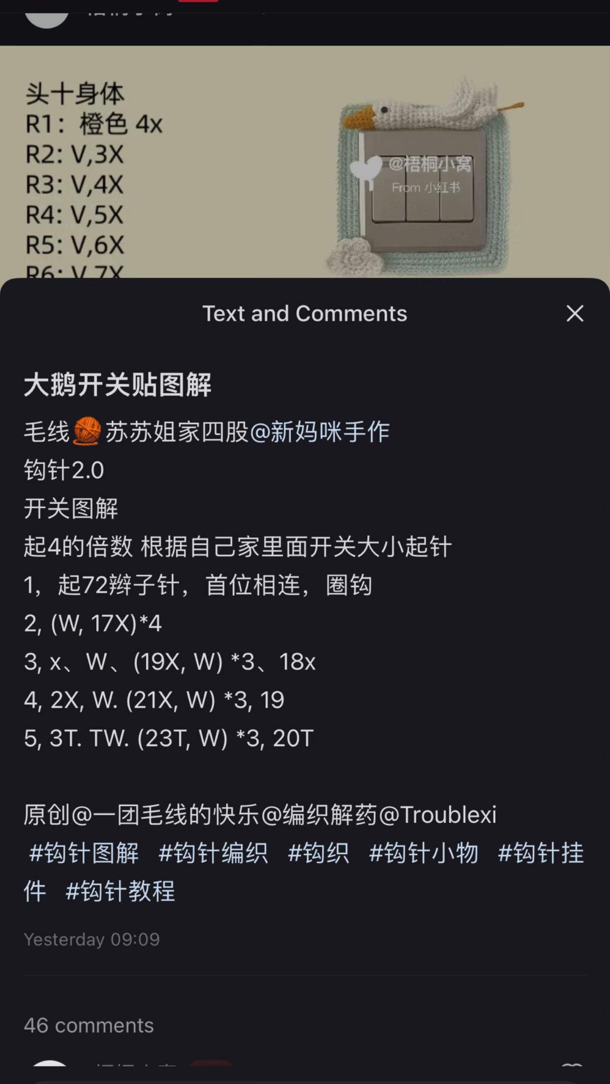Crochet Goose Switch Cover Pattern Tutorial