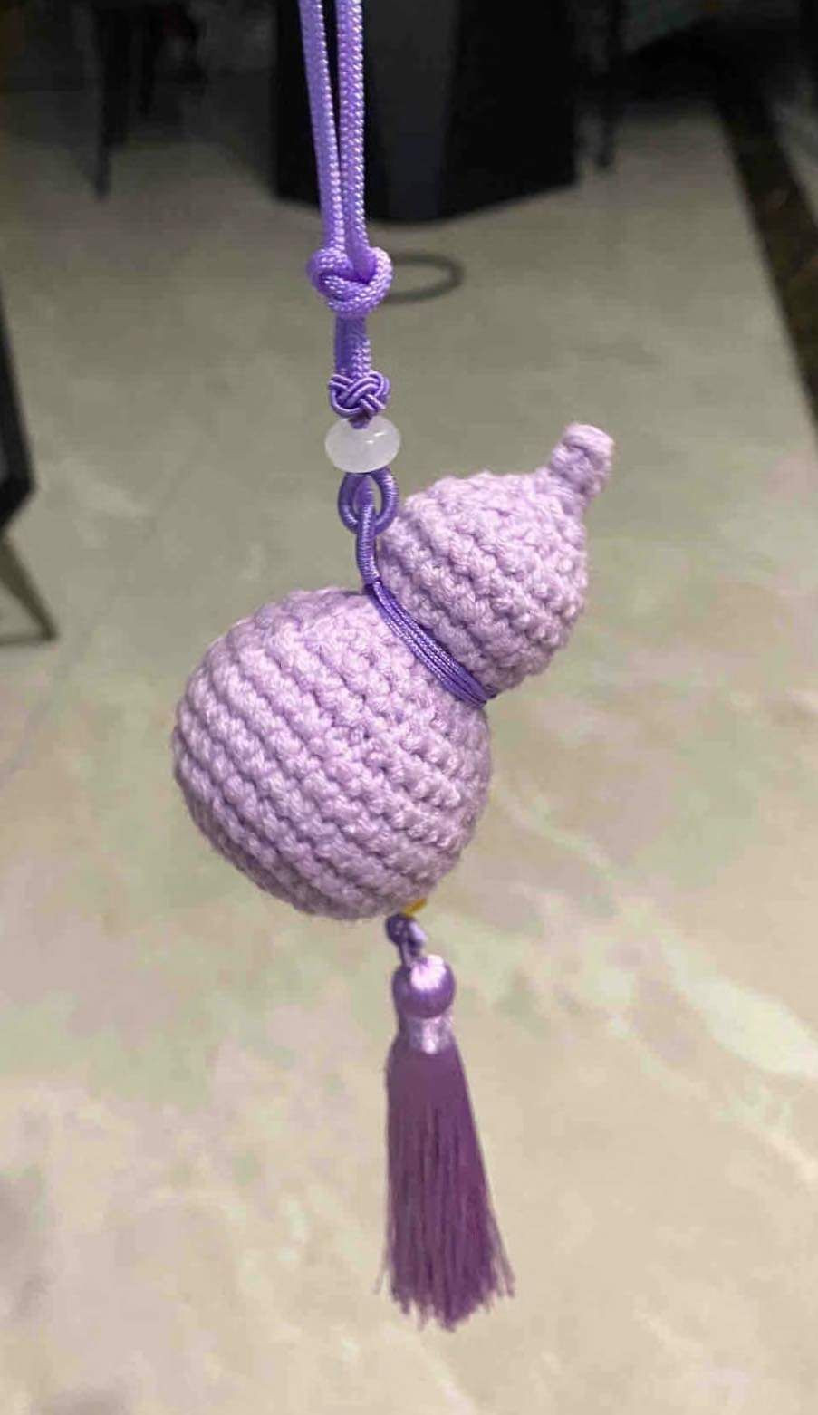 Crochet Gourd Car Ornament Pattern Chart