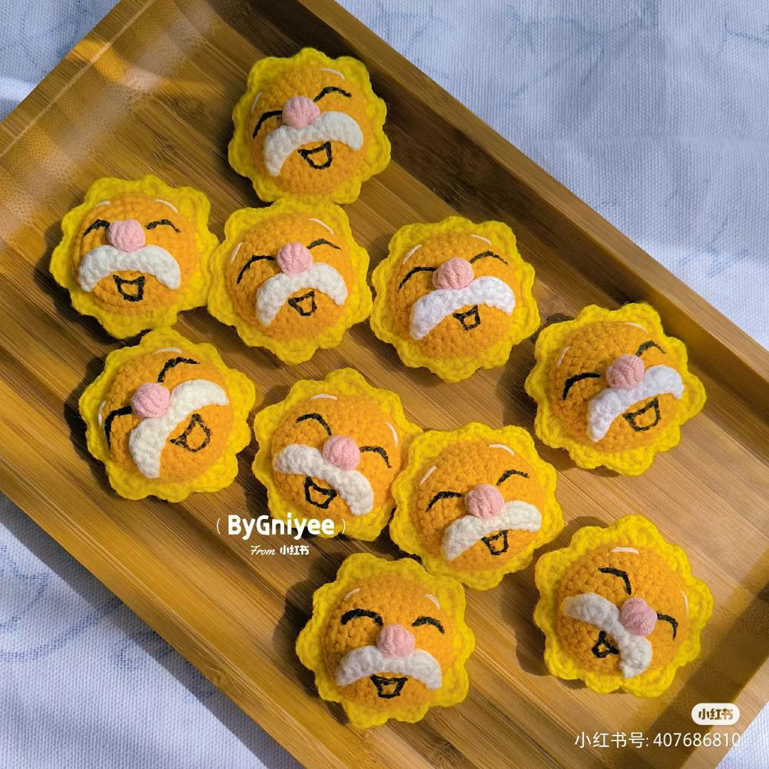 Crochet Grandpa Sun Pattern Tutorial with Chart