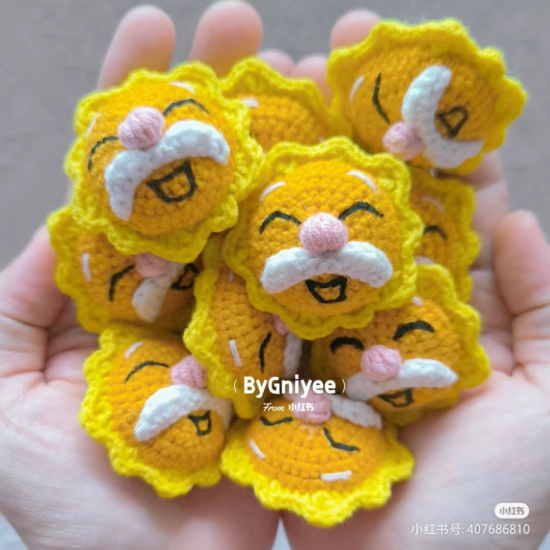 Crochet Grandpa Sun Pattern Tutorial with Chart