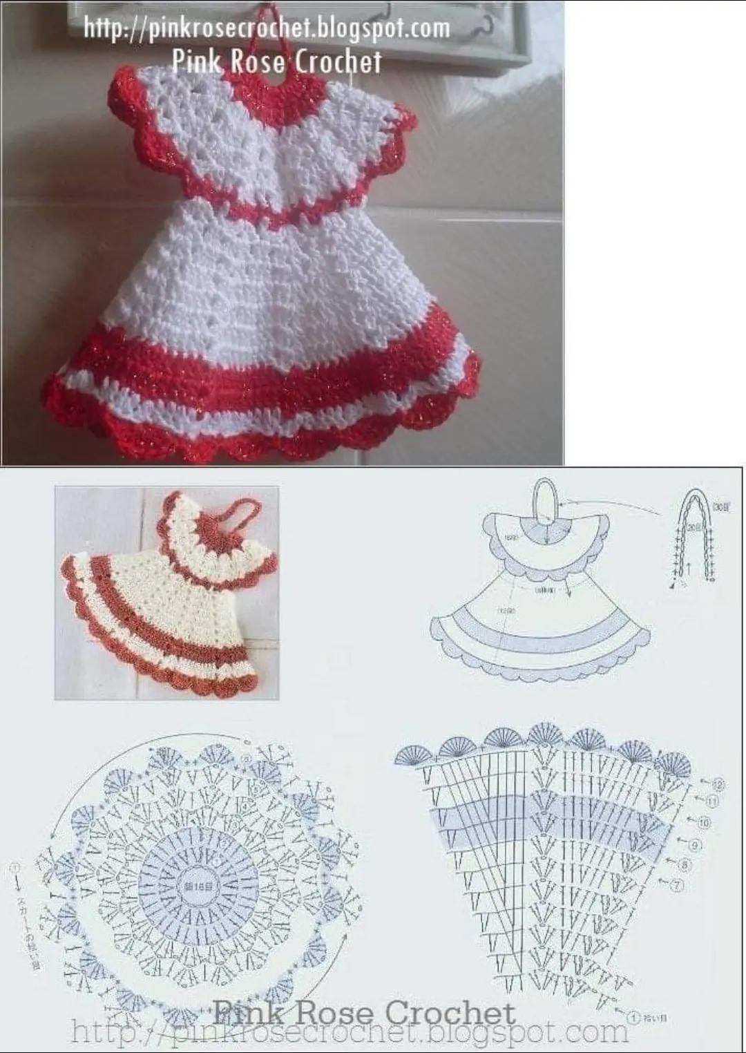 Crochet Granny Square and Dress Patterns with Detailed Charts