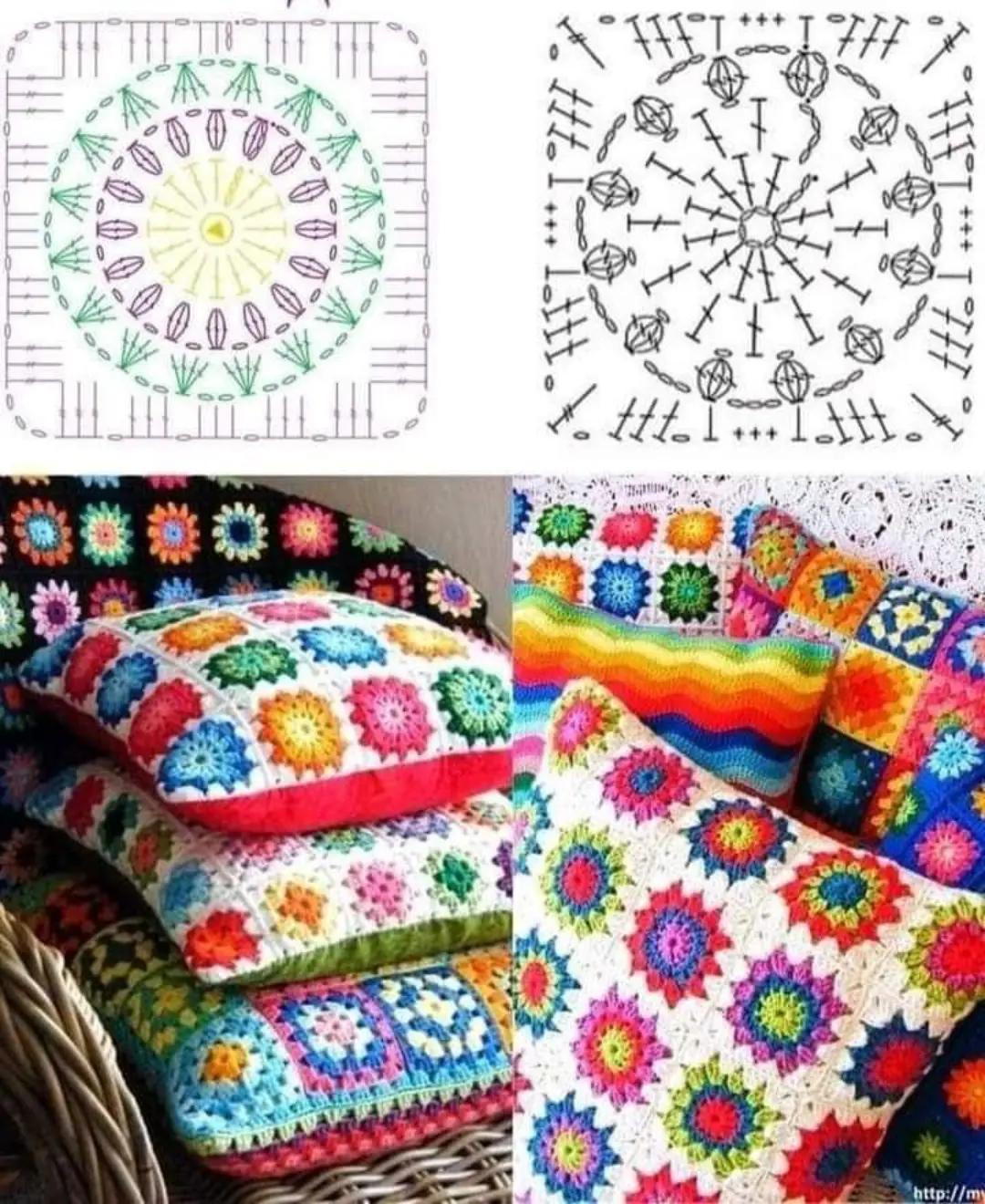 Crochet Granny Square and Dress Patterns with Detailed Charts