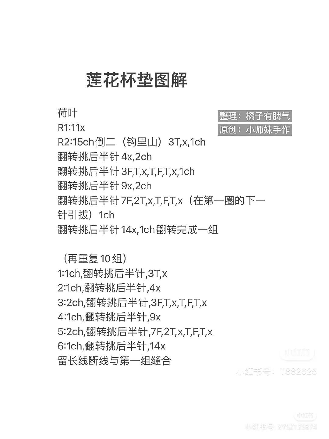 Crochet Granny Square Chart with Japanese Instructions and Colorful Finished Examples