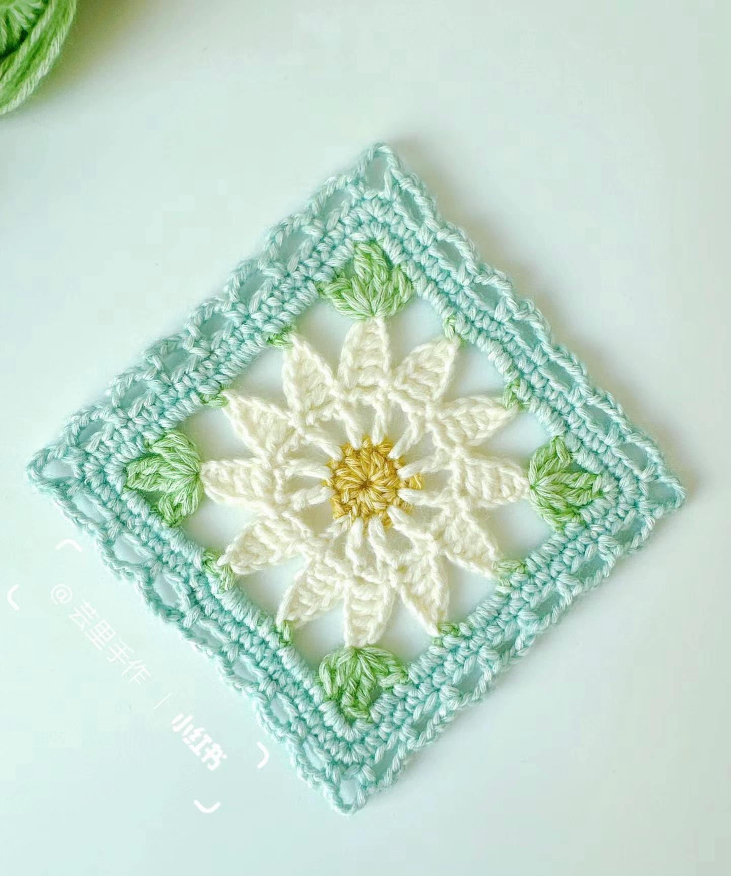 Crochet Granny Square Floral Patterns and Charts