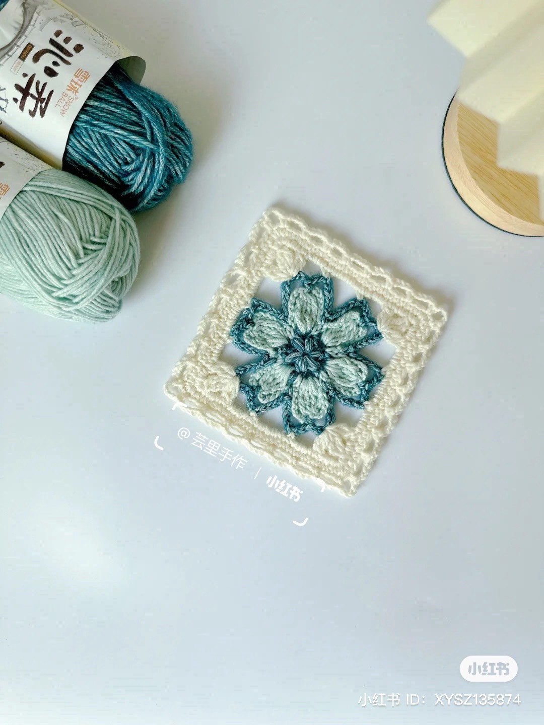 Crochet Granny Square Flower Patterns: Yellow, Blue, and Teal Variations with Detailed Charts