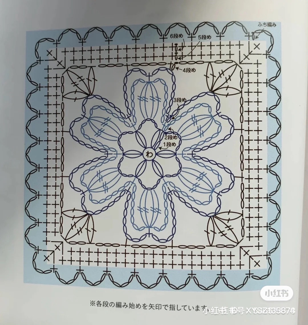 Crochet Granny Square Flower Patterns: Yellow, Blue, and Teal Variations with Detailed Charts