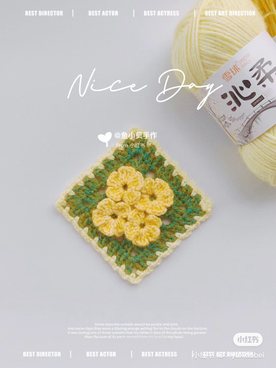 Crochet Granny Square Flower Patterns: Yellow, Blue, and Teal Variations with Detailed Charts