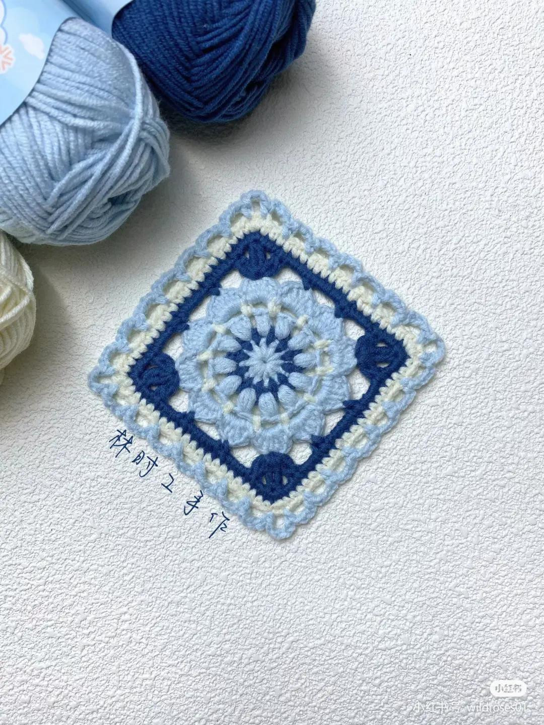 Crochet Granny Square Patterns: Lotus Flower and Red Flower Charts with Instructions