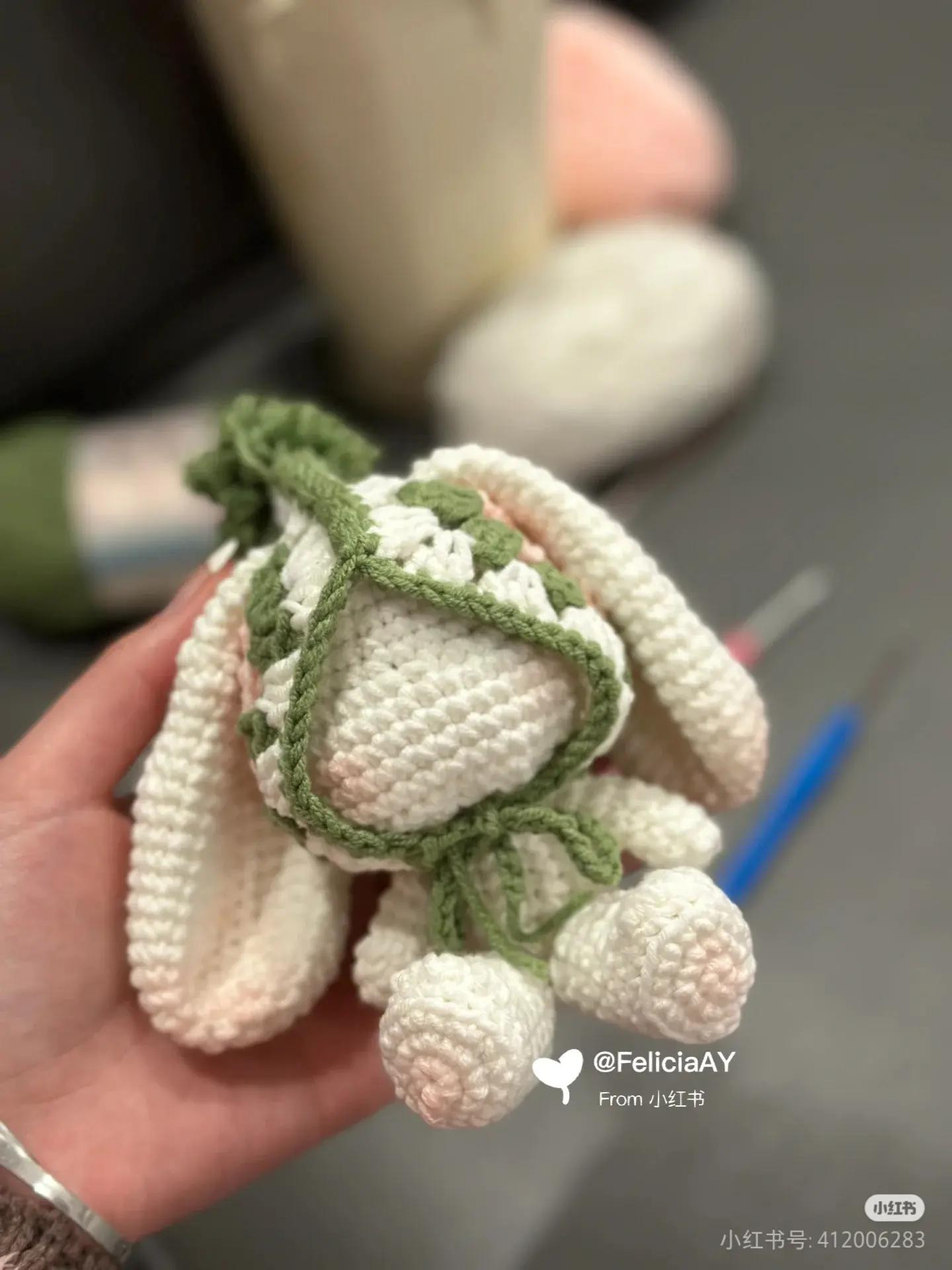 Crochet Granny Square Rabbit Doll Pattern and Tutorial