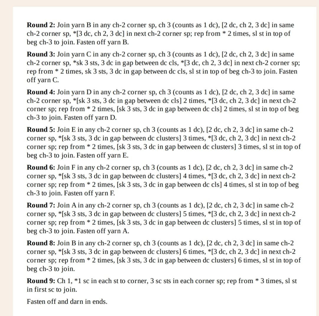 Crochet Granny Squares Patterns: Lewes, Nana Square, and Garland