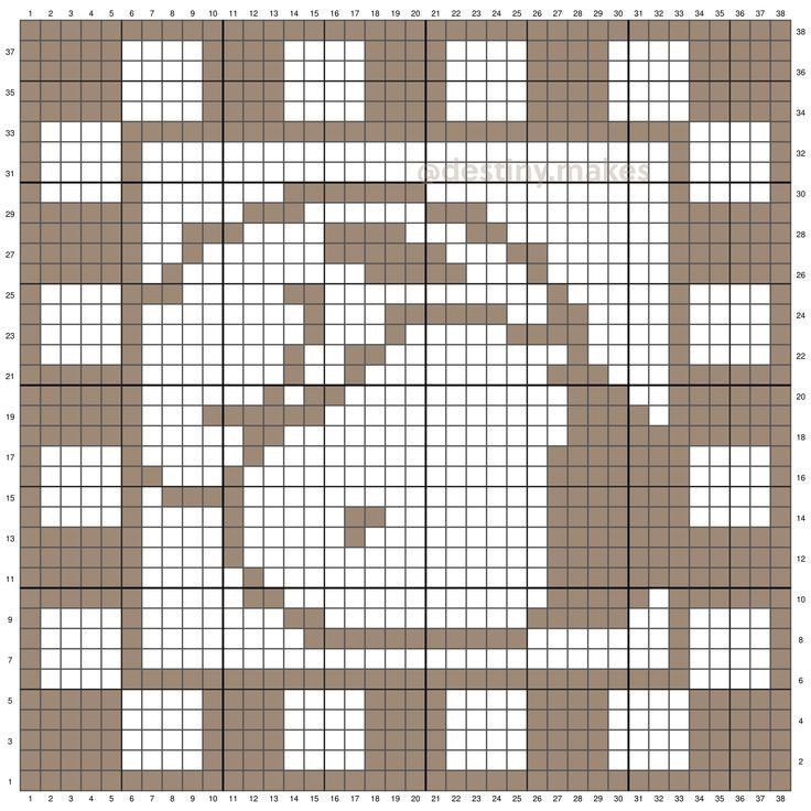 Crochet Graphgan Tote Bags: Heart, Hibiscus Flower, and Bear Patterns with Charts