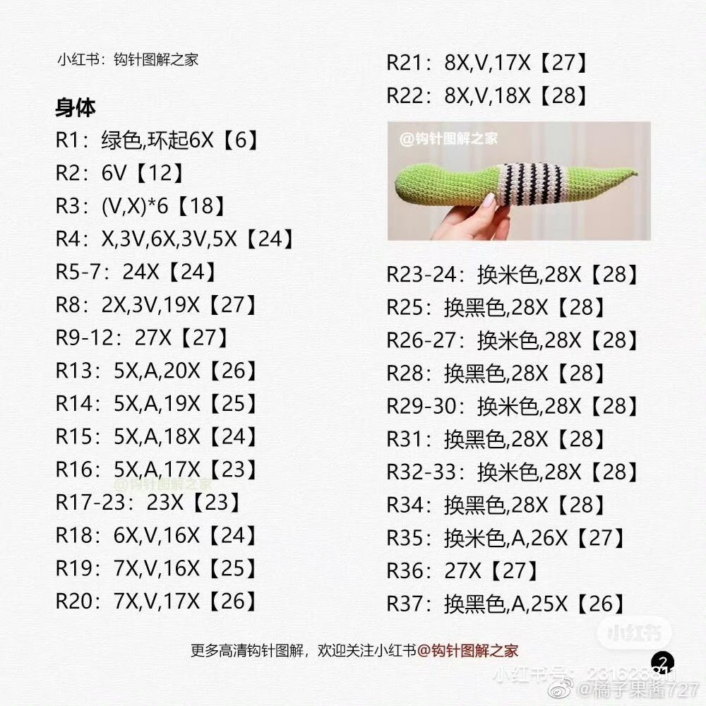 Crochet Green Crocodile Amigurumi Pattern with Striped Belly