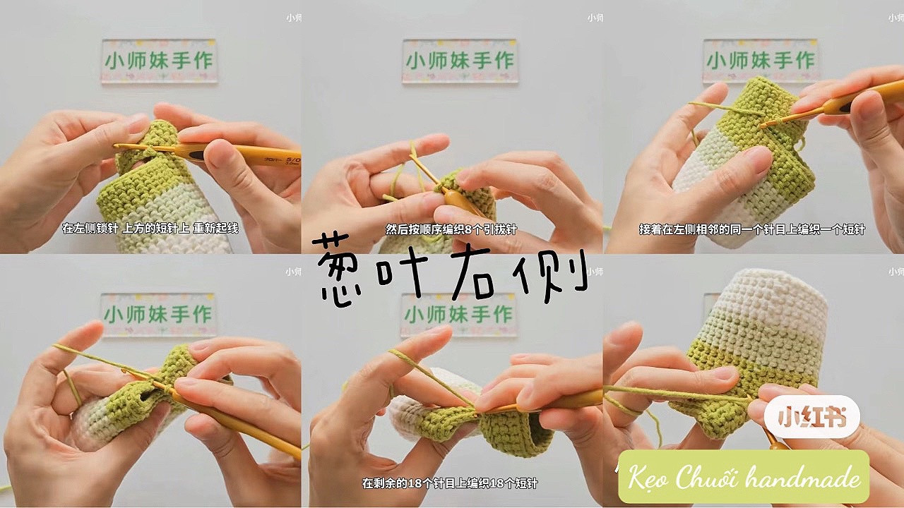 Crochet Green Onion Storage Organizer Pattern