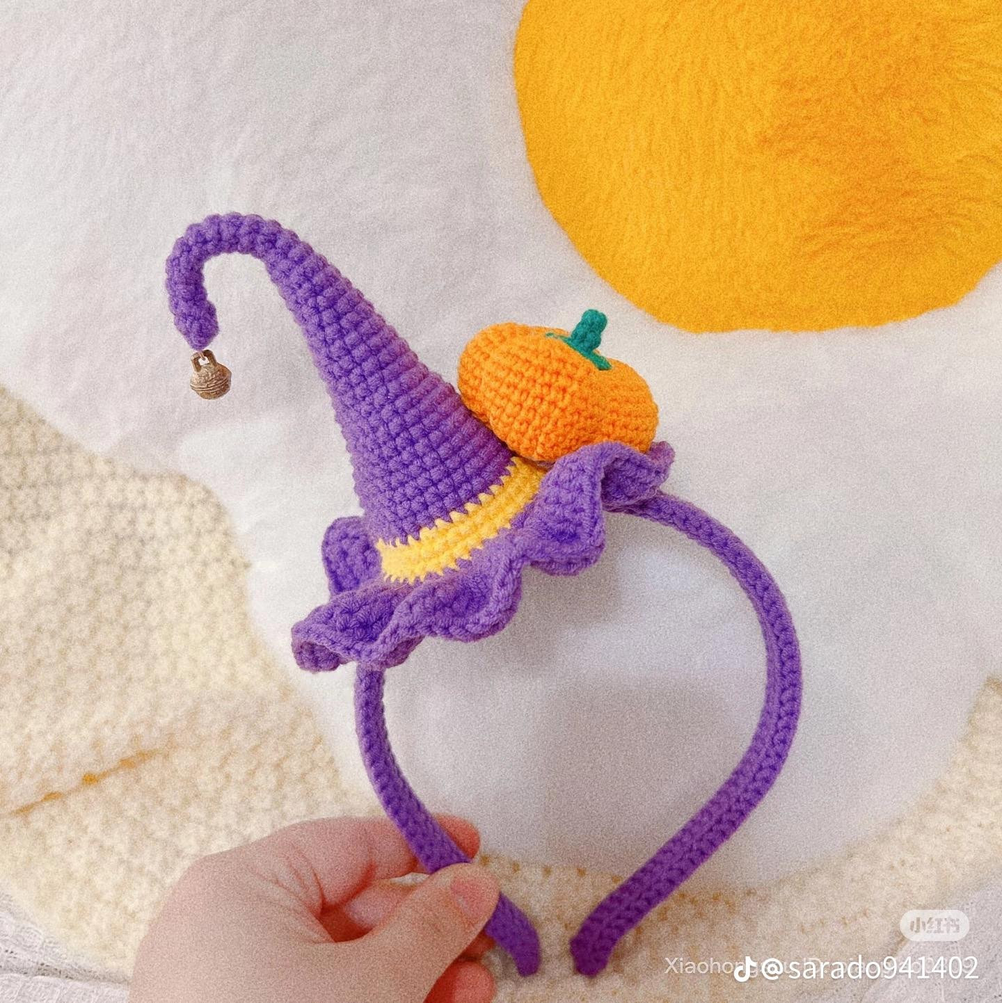 Crochet Halloween Headband Patterns: Kuromi, Black Cat, and Devil Horns