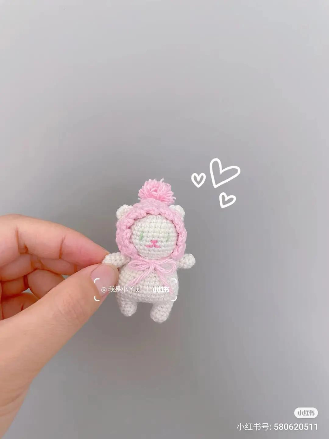 Crochet Hat Bear Tutorial Pattern Chart