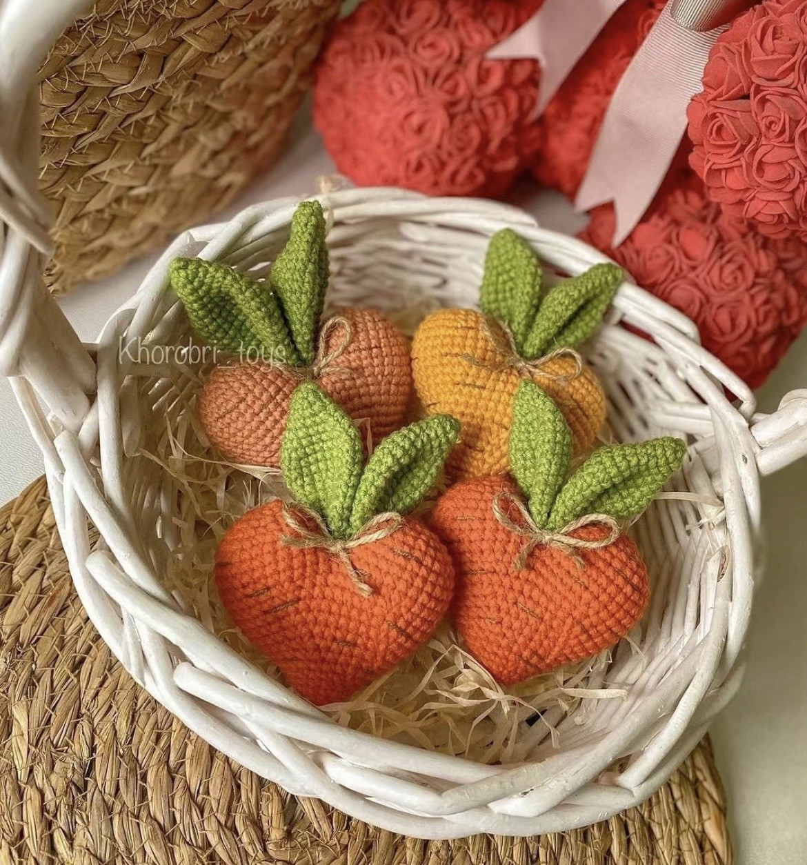 Crochet Heart Shaped Carrot Pattern Chart