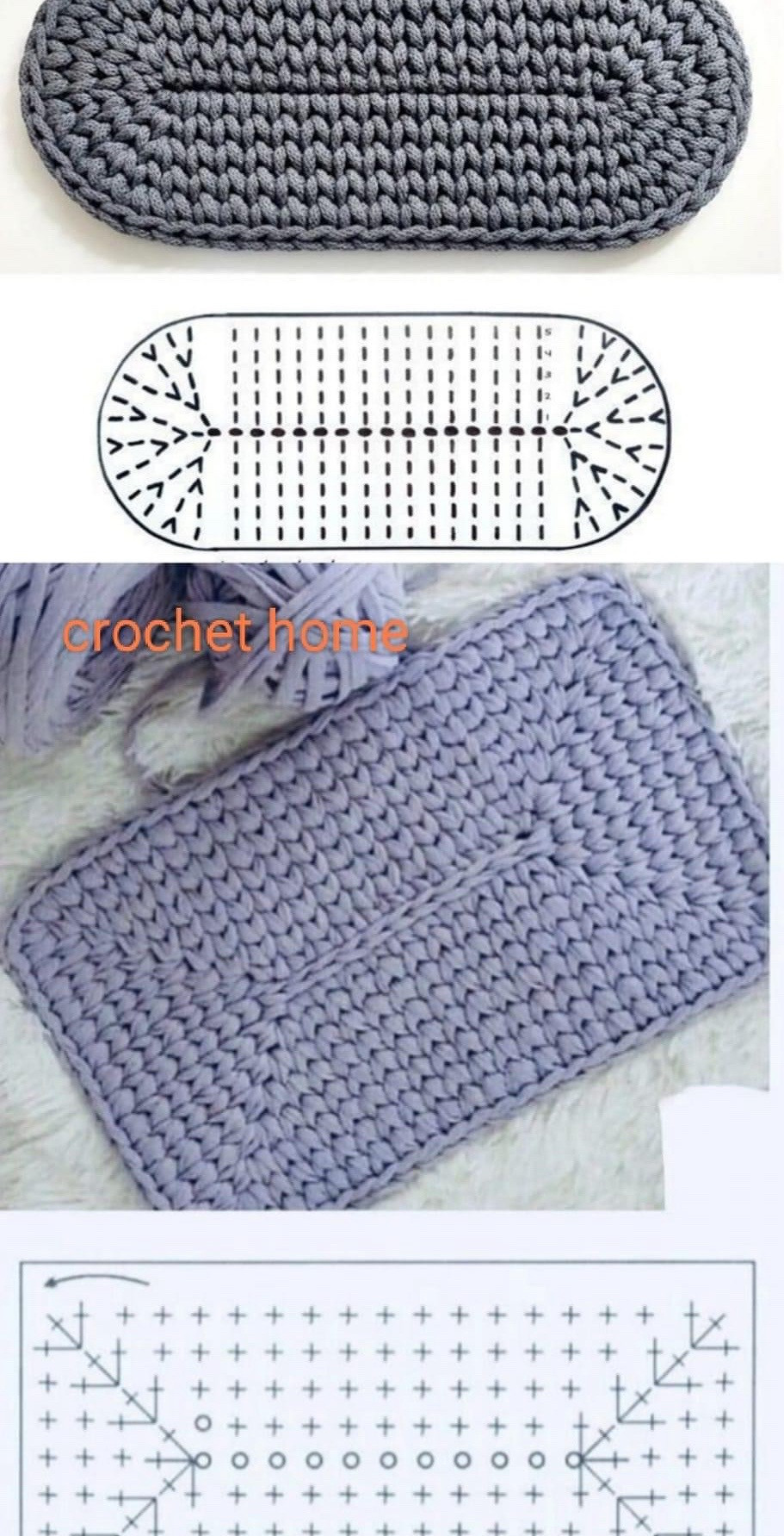 Crochet Home: Round, Oval, and Rectangle Coaster Patterns with Flat Charts