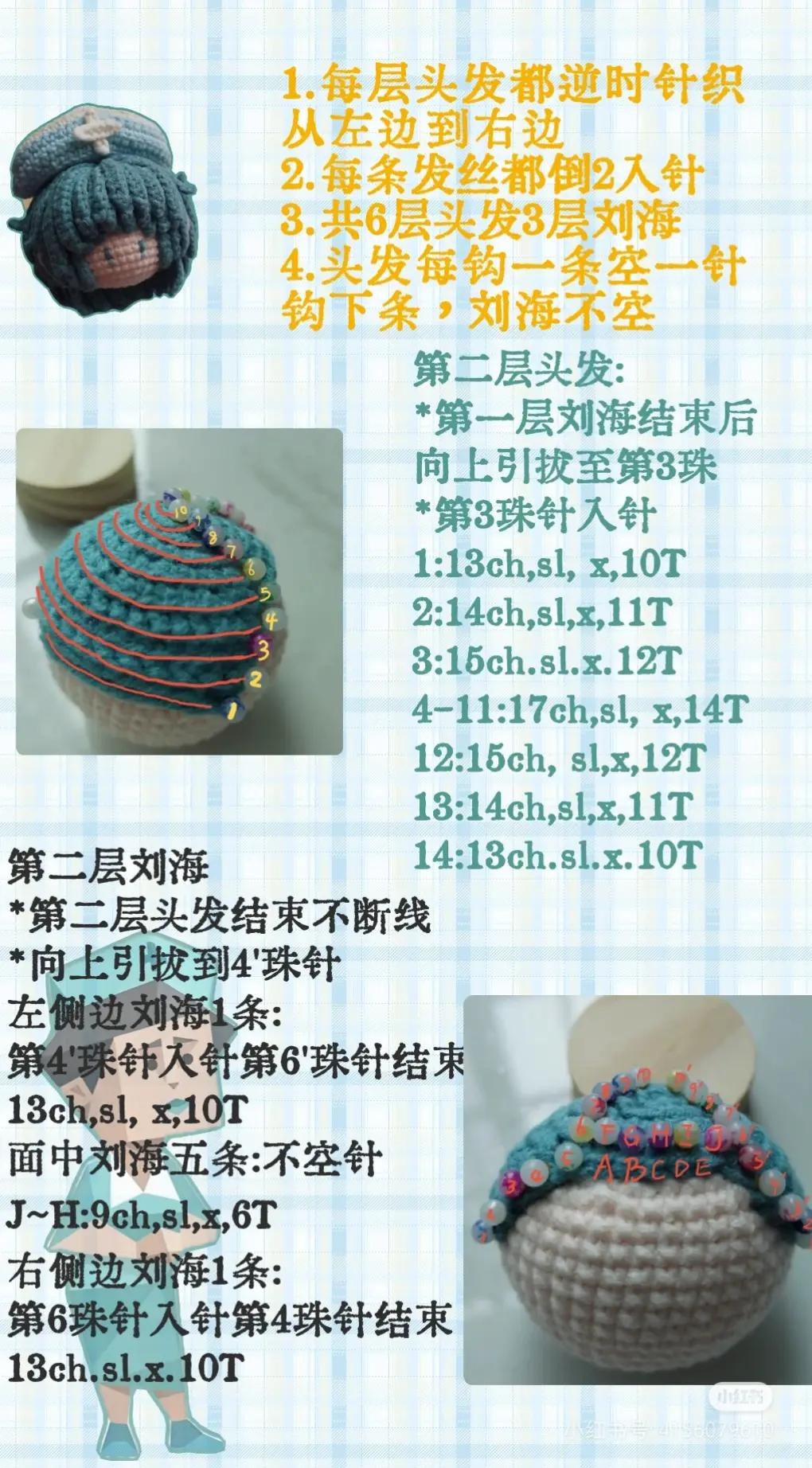 Crochet ISFJ Nurse Doll Pattern Chart Tutorial