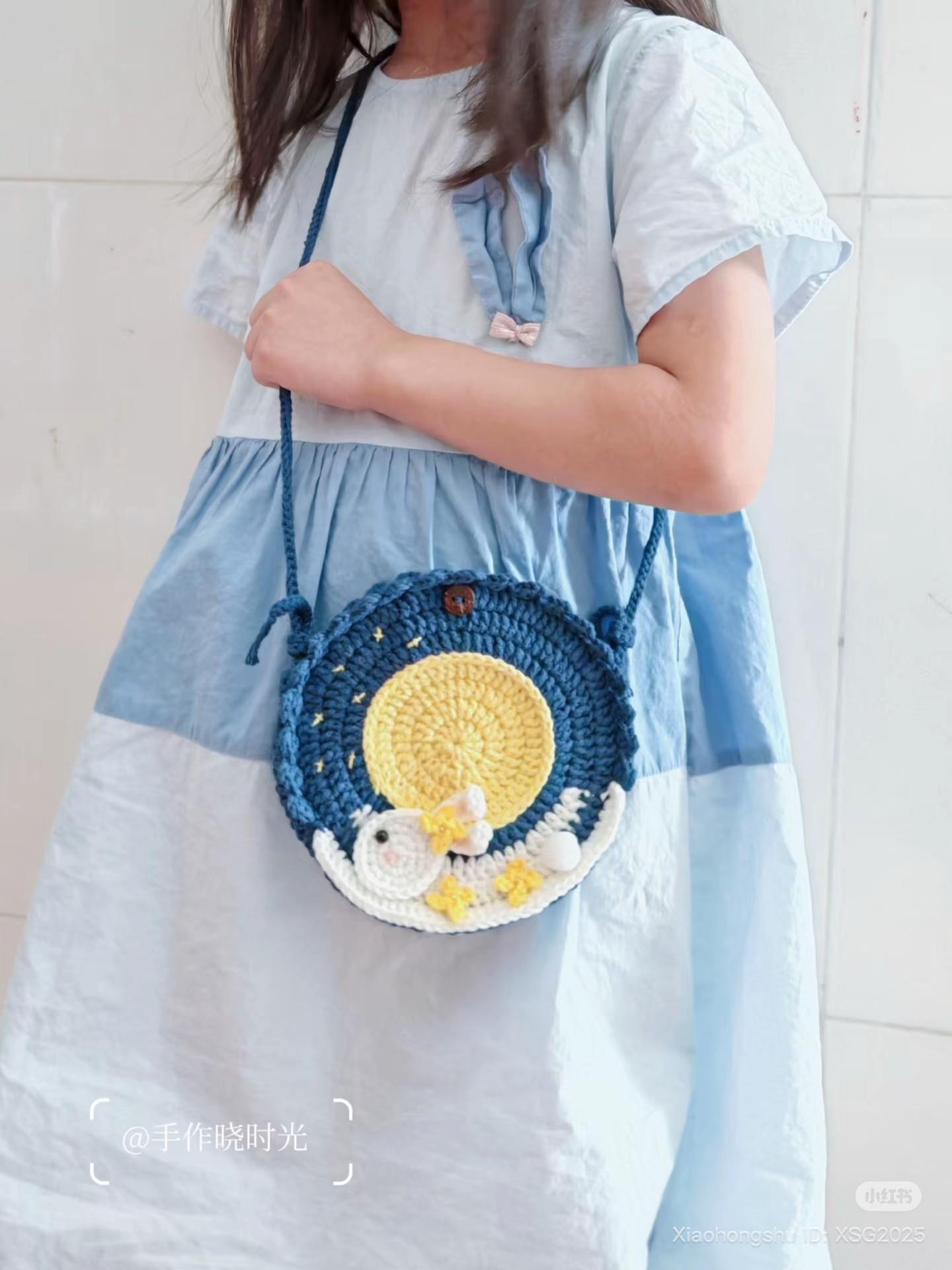 Crochet Jade Rabbit Chasing Moon Bag Pattern